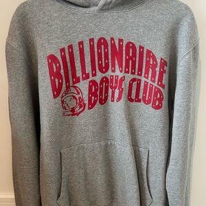 Billionaire Boys Club Gray and Red Sweater
